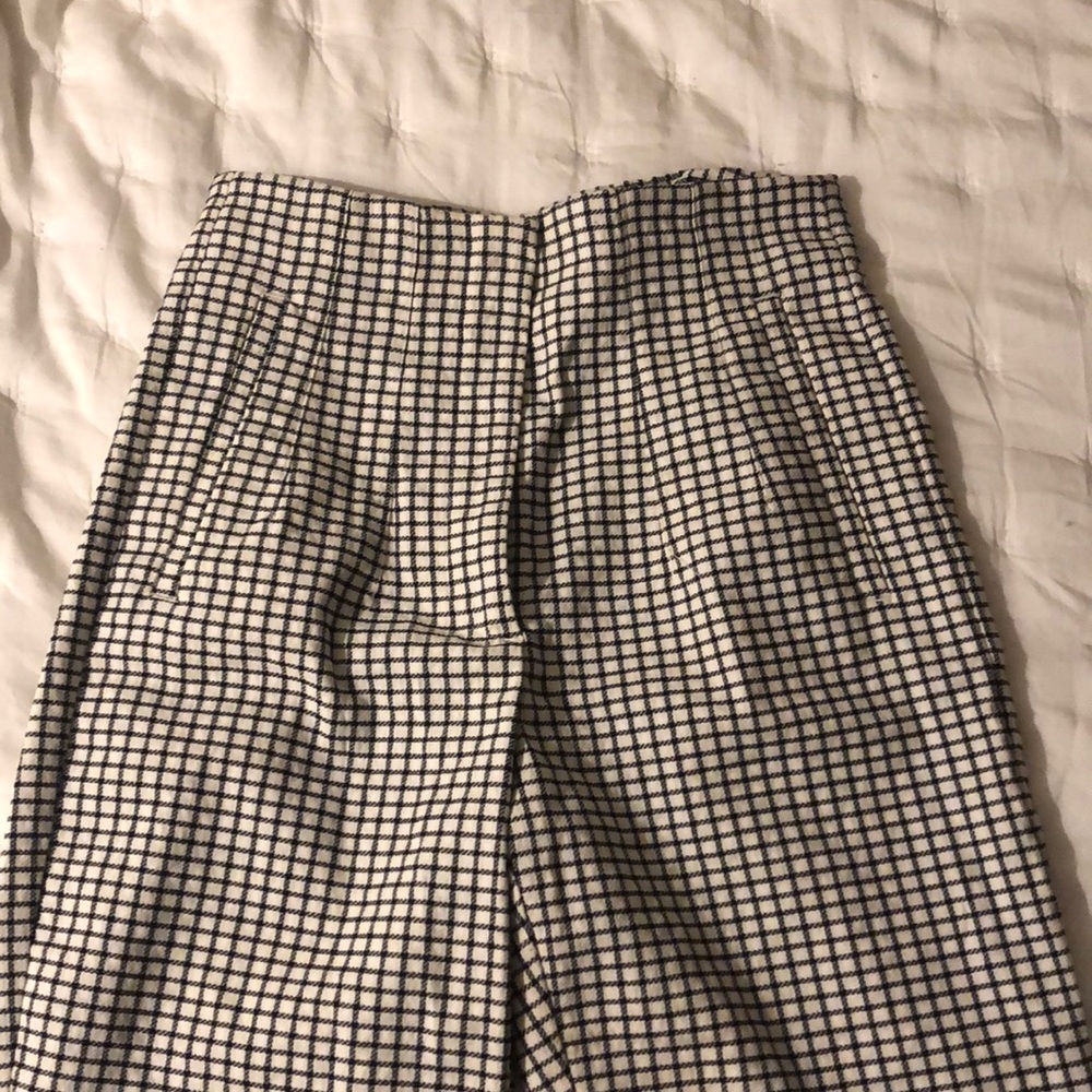 Zara work pants plaid